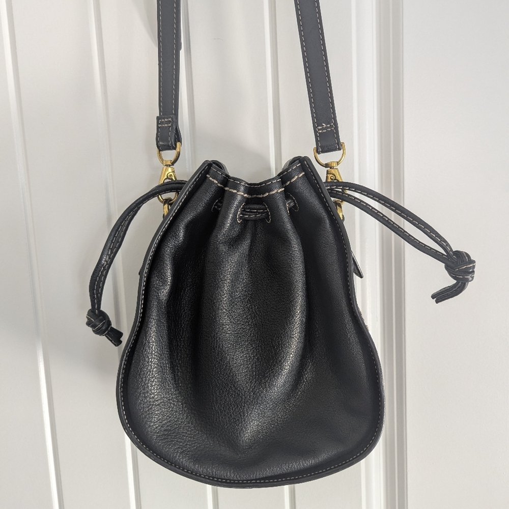 Fossil Black Pebble Drawstring Crossbody - Picture 9 of 13